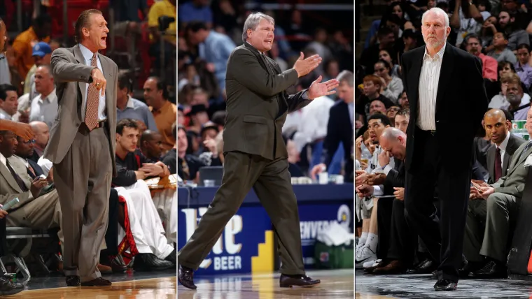 Pat Riley, Don Nelson y Gregg Popovich