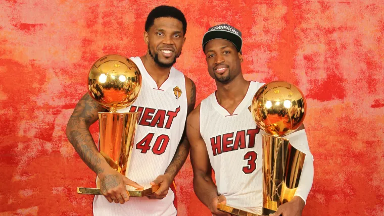 Udonis Haslem y Dwyane Wade