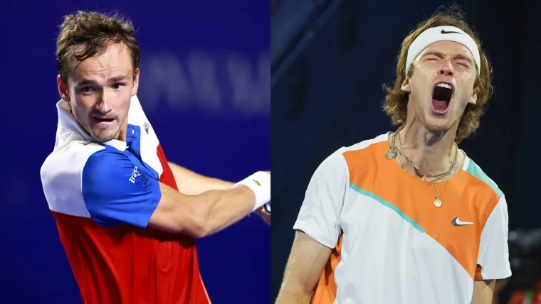 Daniil Medvedev and Andrey Rublev