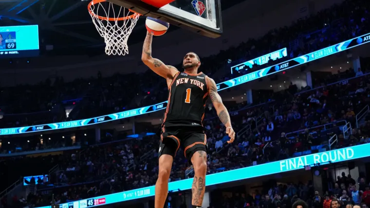 Obi Toppin New York Knicks  AT&T Slam Dunk Contest