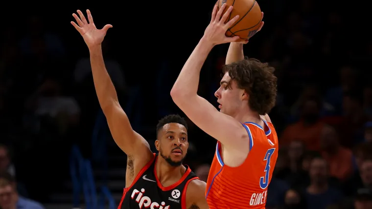 Oklahoma City Thunder Josh Giddey & Portland Train Blazers CJ McCollum