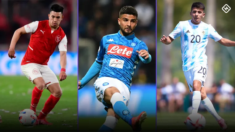 Alan Velasco, Lorenzo Insigne, Thiago Almada.