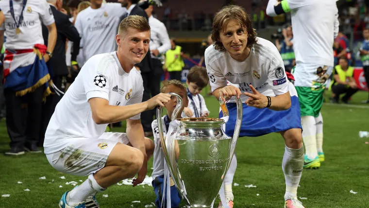 Toni Kroos and Luka Modric