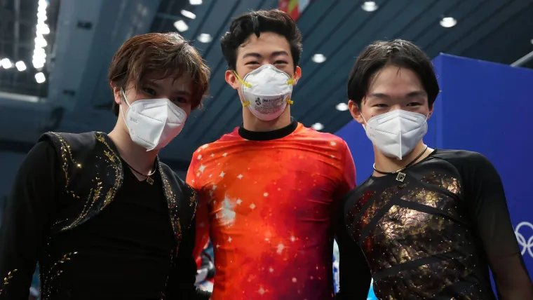 Nathan Chen and Shoma Uno, Yuma Kagiyama