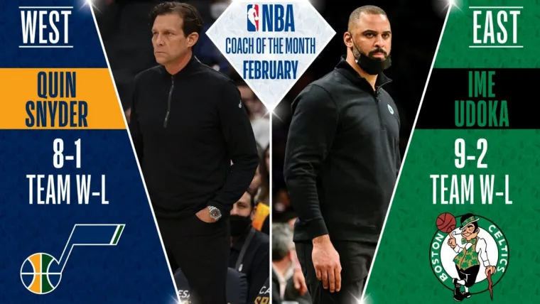 Utah Jazz Quin Snyder Boston Celtics Ime Udoka