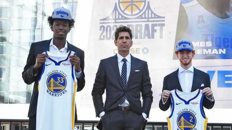 James Wiseman Bob Myers Nico Mannion