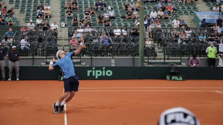 Diego Schwartzman va por el segundo triunfo argentino (Foto: Sergio Llamera).