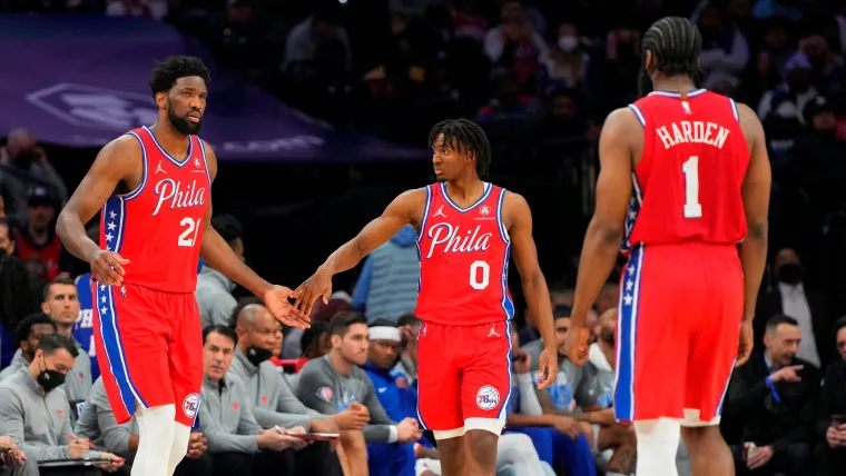 Tyrese Maxey Joel Embiid James Harden