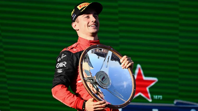 Charles Leclerc wins Aus GP