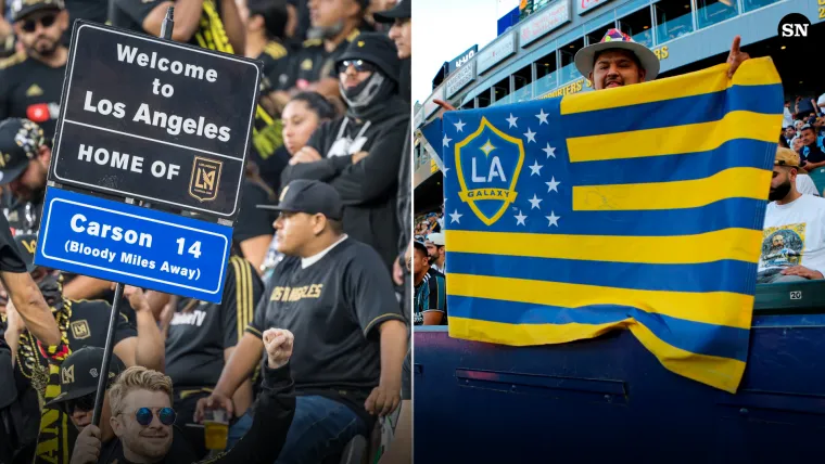 LAFC vs. LA Galaxy El Trafico fans split