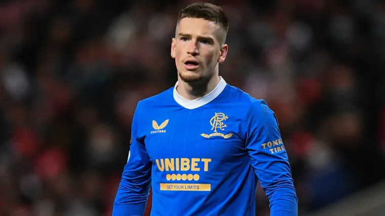 Rangers winger Ryan Kent reacts during the defeat to Braga