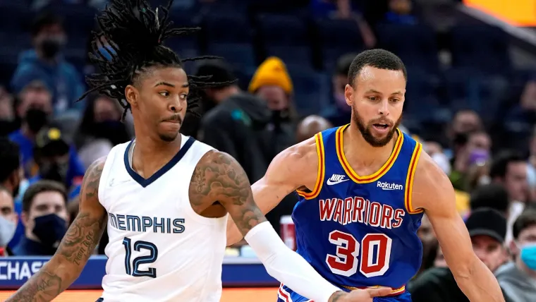 Stephen Curry Golden State Warriors Ja Morant Memphis Grizzlies