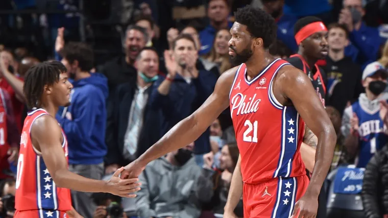 Tyrese Maxey Joel Embiid Philadelphia 76ers