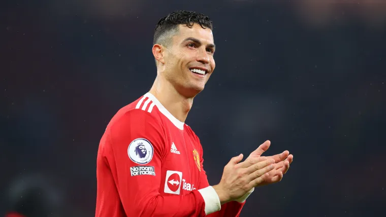 Cristiano Ronaldo applauds Manchester United fans at Old Trafford