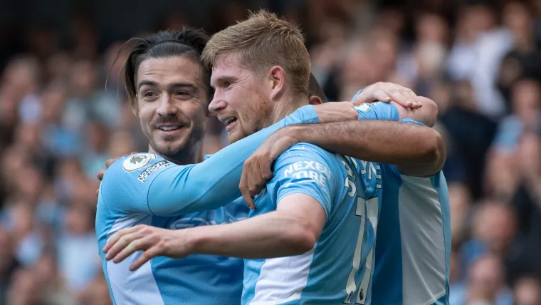 Jack Grealish and Kevin De Bruyne