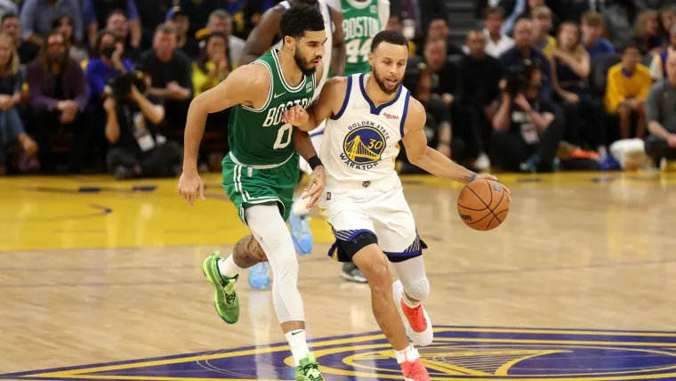 Stephen Curry and Jayson Tatum