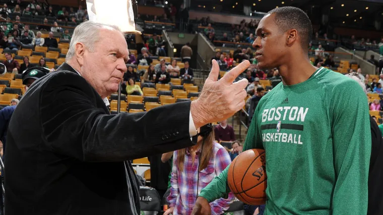 Tommy Heinsohn and Rajon Rondo