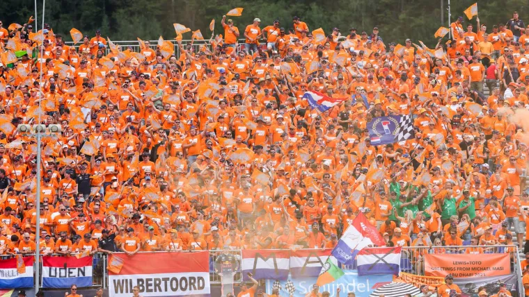 Netherlands fan clouds in Red Bull Ring Stands