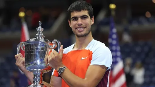 Carlos Alcaraz, Winner of the 2022 US Open Men’s Singles Championship. Photo: Tiffany & Co