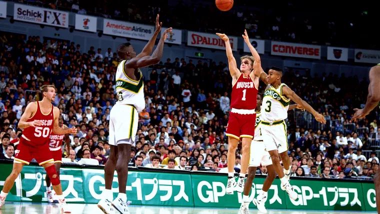 Houston Rockets vs Seattle Super Sonics, Japan