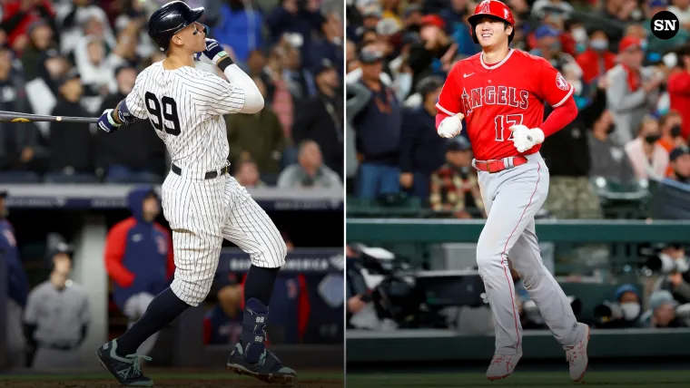 Aaron Judge (left) and Shohei Ohtani (right)