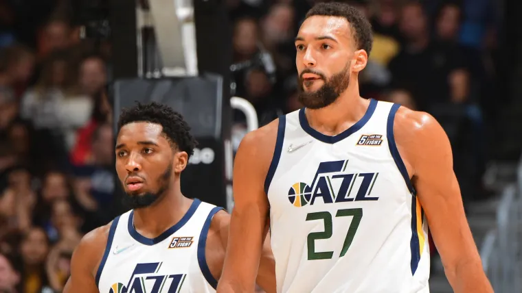 Donovan Mitchell Rudy Gobert Utah Jazz