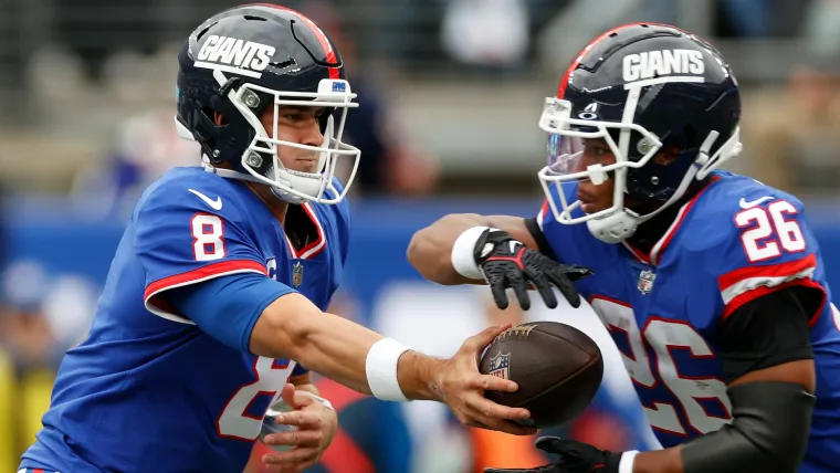 Daniel Jones and Saquon Barkley