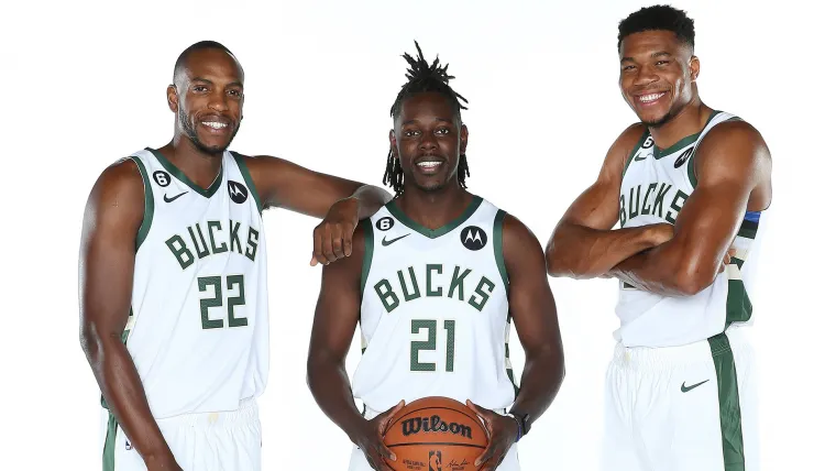 Giannis Antetokounmpo, Jrue Holiday, Khris Middleton