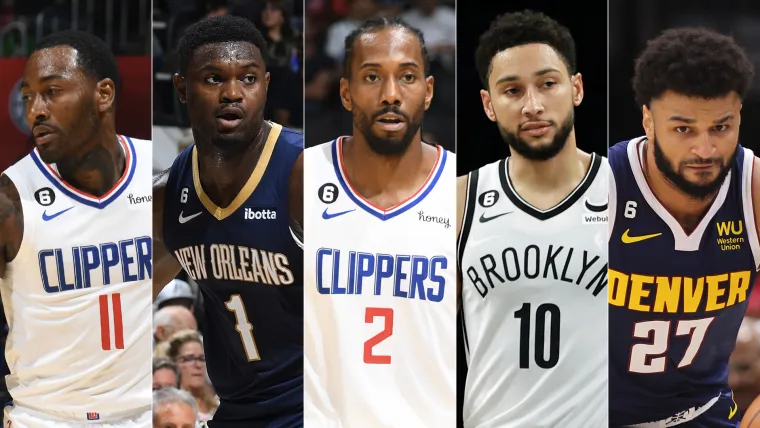 John Wall, Zion Williamson, Kawhi Leonard, Ben Simmons, Jamal Murray