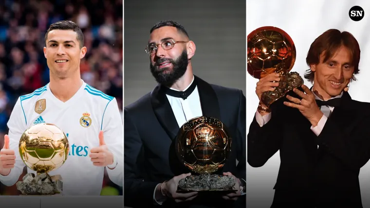 Ronaldo Benzema Modric Ballon d'Or Real Madrid split