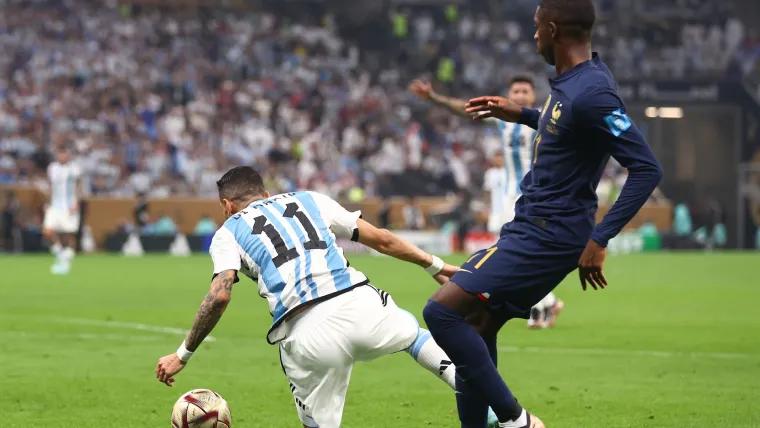 Angel Di Maria and Ousmane Dembele