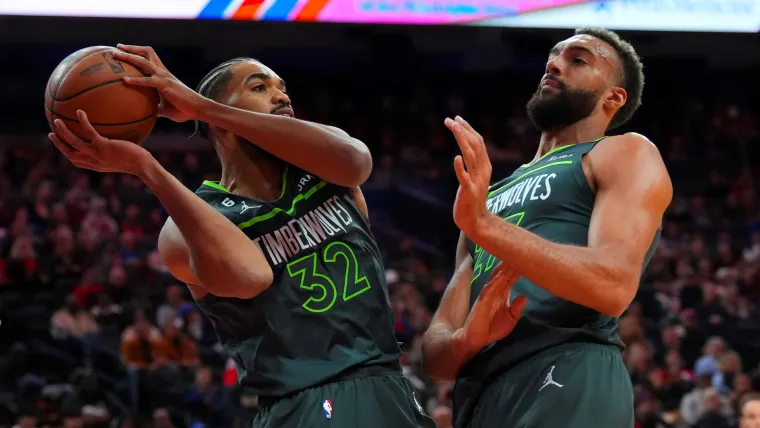 Karl-Anthony Towns and Rudy Gobert