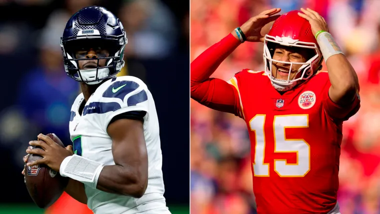 Geno Smith and Patrick Mahomes