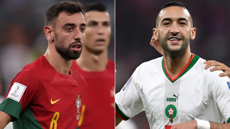 Portugal Morocco Fernandes Ziyech