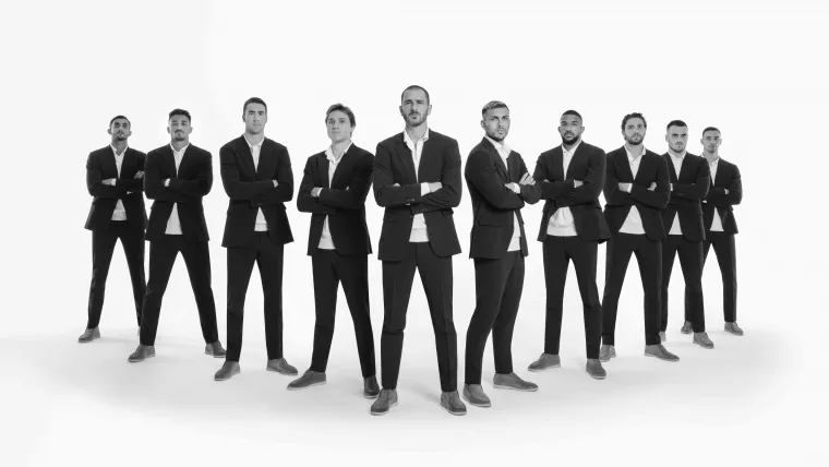 Juventus in bespoke Loro Piana. Photo: Loro Piana