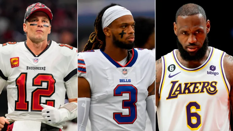 Tom Brady, Damar Hamlin, LeBron James