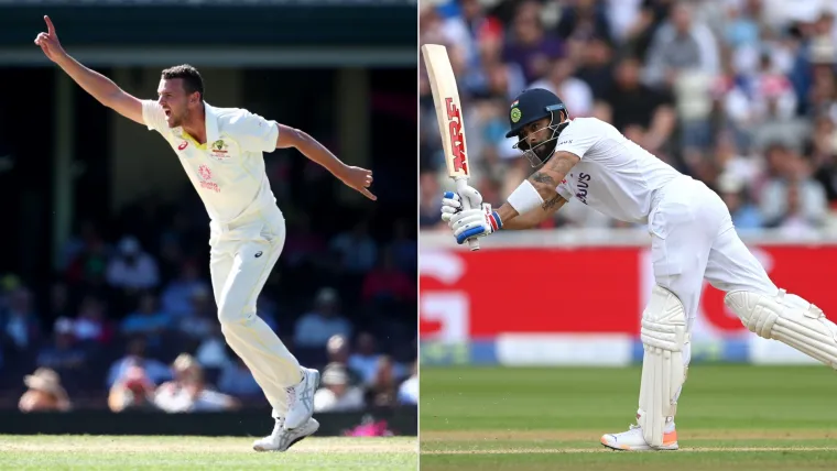 Hazlewood/Kohli: India vs Aus Test 2023