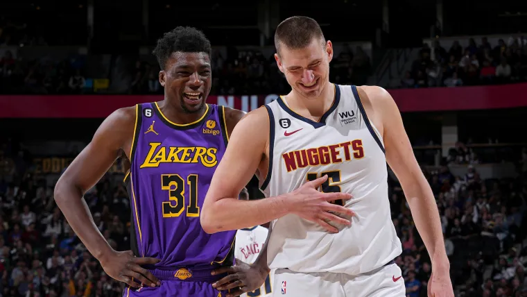 Thomas Bryant and Nikola Jokic