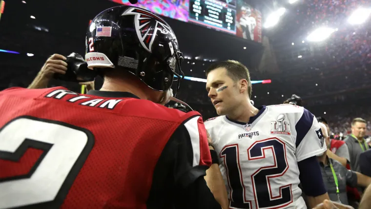 Matt Ryan and Tom Brady