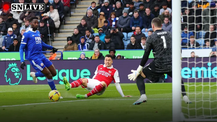 LIVE Gabriel Martinelli goal v Leicester