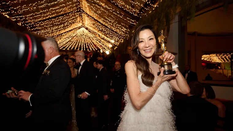 Michelle Yeoh at the 95th Academy Awards. Photo: Academy of Motion Picture Arts and Sciences