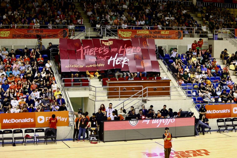 Saigon Heat banner ABL playoff 2023 030623