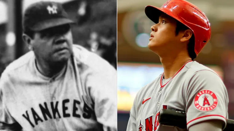 Babe Ruth and Shohei Ohtani