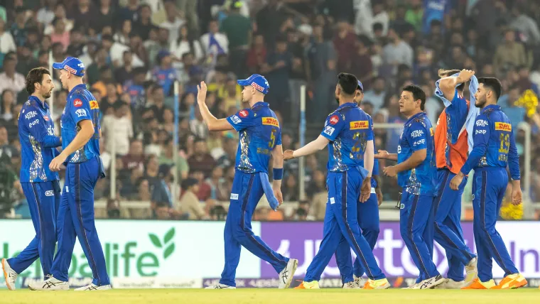 MI vs GT, IPL 2023: Mumbai Indians celebrating