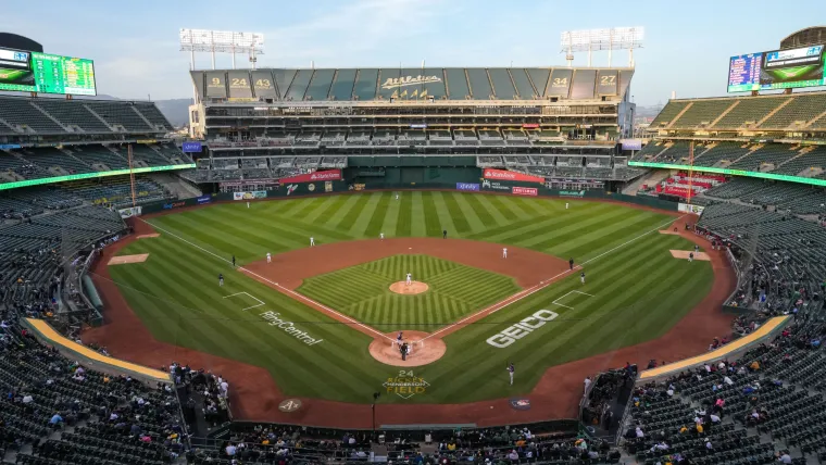 Oakland Coliseum, home of the Oakland A's