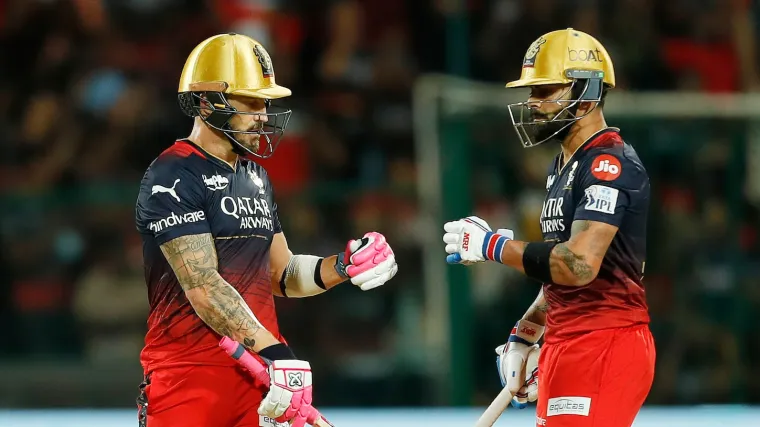 Virat Kohli and Faf du Plessis