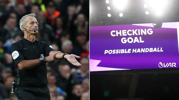 Martin Atkinson referee Premier League VAR handball split