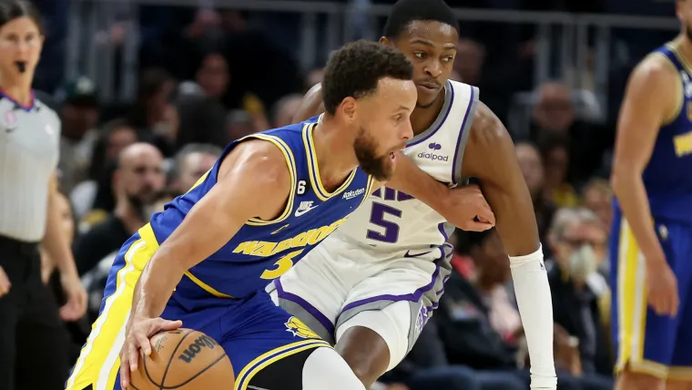 Stephen Curry (Warriors), De'Aaron Fox (Kings) 04102023