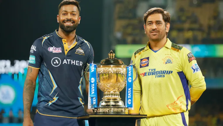 Hardik Pandya and MS Dhoni; CSK vs GT in IPL 2023