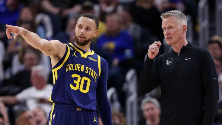 Stephen Curry and Steve Kerr